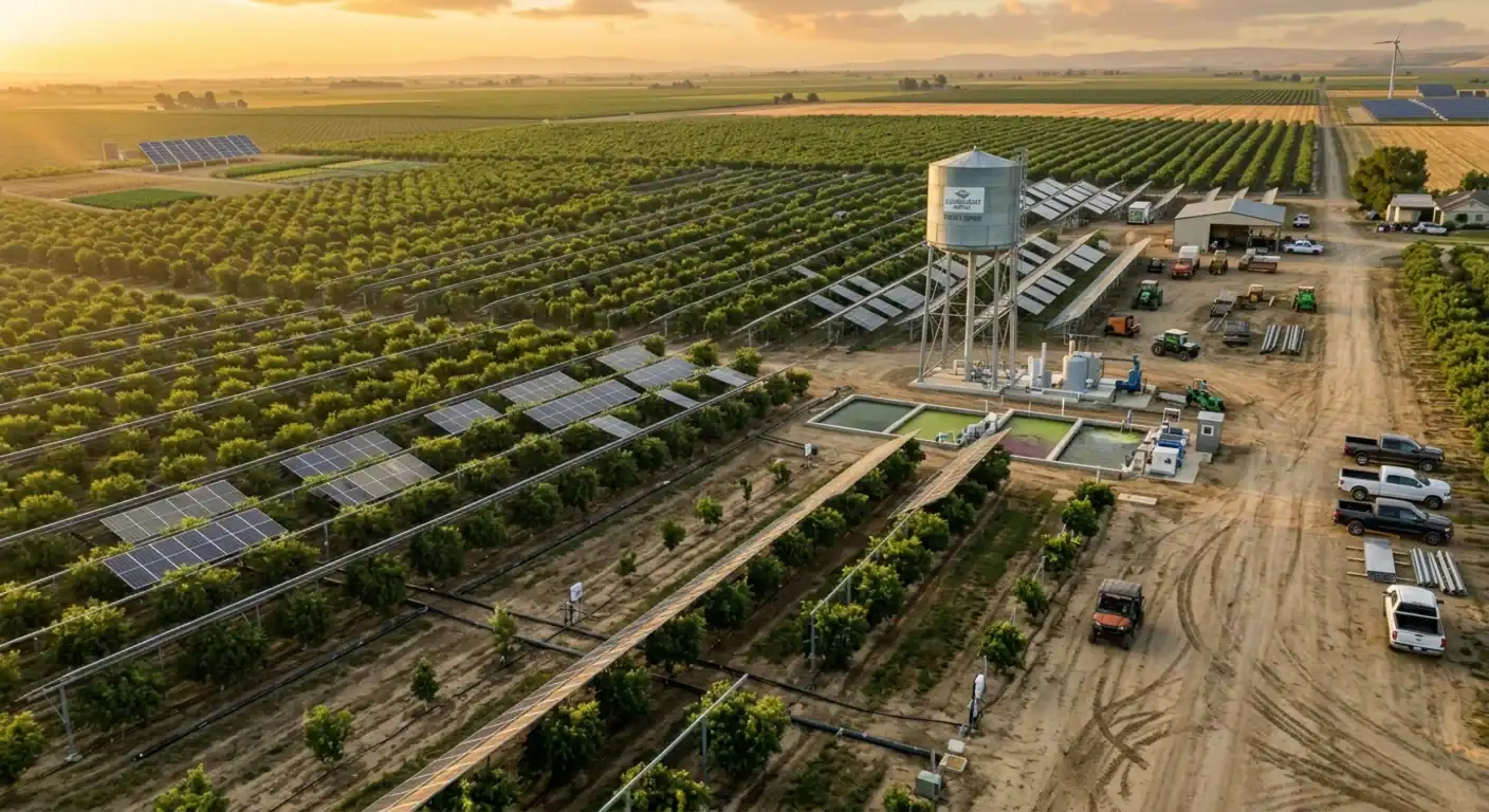 Solar water pump case studies: 5 US farms using solar-powered drip irrigation. Real payback data, technology choices, and lessons from field installations