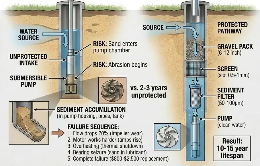 2026 guide to sand and sediment management for solar water pumps.
